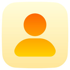 user flat gradient icon