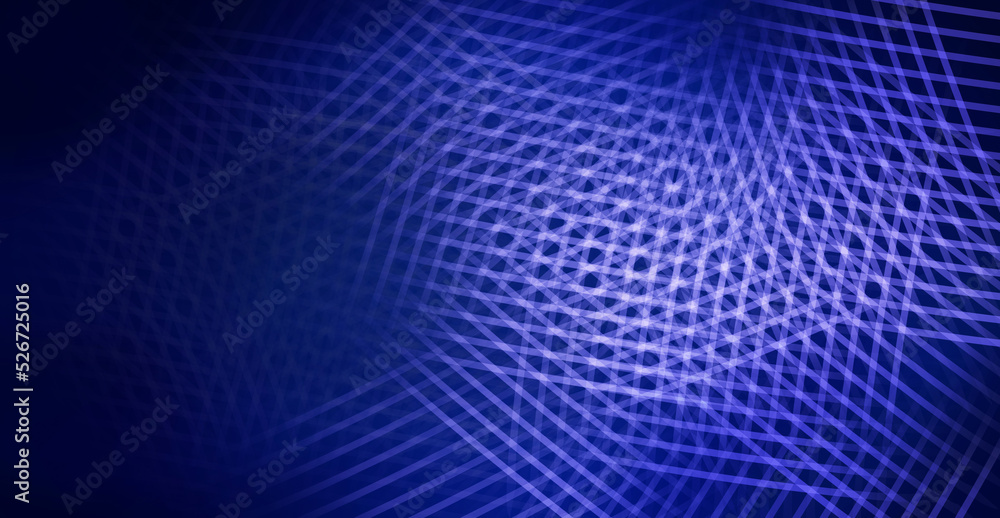 Poster abstract digital background with weave line art, stream visualization. high speed technology, panora