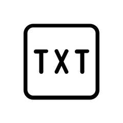 txt file line icon