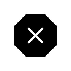 Obraz premium error glyph icon