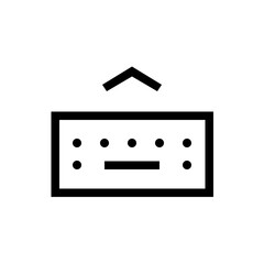keyboard line icon