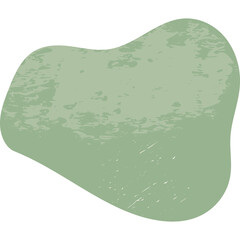 Organic amoeba blob shape abstract colorful  illustration with grunge texture. Irregular round blot form graphic element. Unique pebble stone