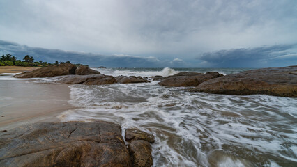beautiful sunset over the Indian Ocean Sri Lanka