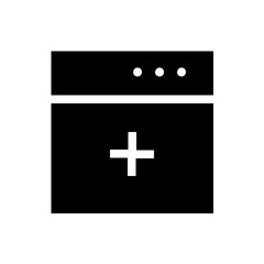 Obraz premium new window glyph icon