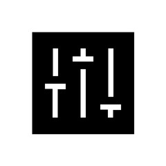 Obraz premium slider tool glyph icon