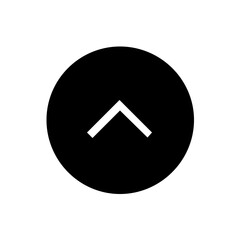 up chevron glyph icon