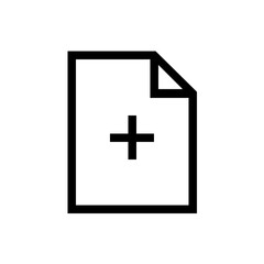 Fototapeta premium new document line icon