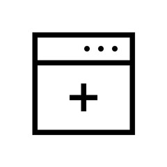 new window line icon