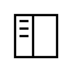 sidebar line icon