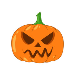 Pumpkin halloween, october, vector illustration.