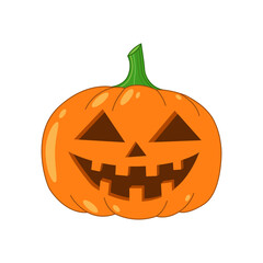 Pumpkin halloween, october, vector illustration.