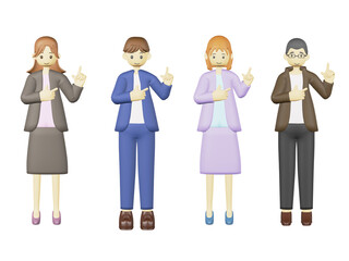 スマホを持つ人　３D