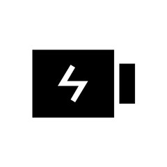 battery charge glyph icon