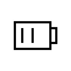 half battery icon