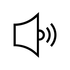 loudspeaker line icon
