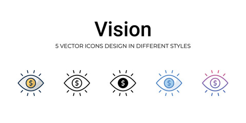 Vision icon. Design from Business management collection. vector illustration