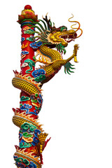 Dragon statue to climb sky high towers.