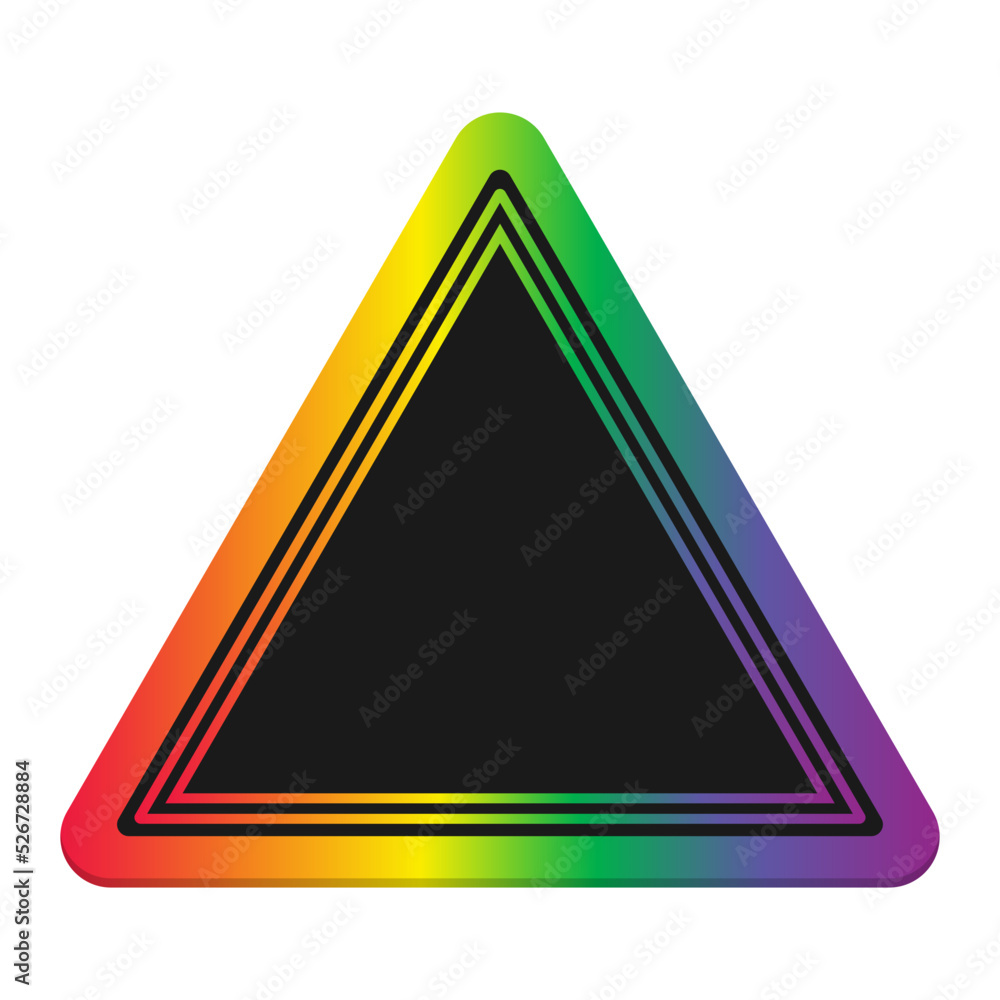 Wall mural rainbow lgbt geometric frame