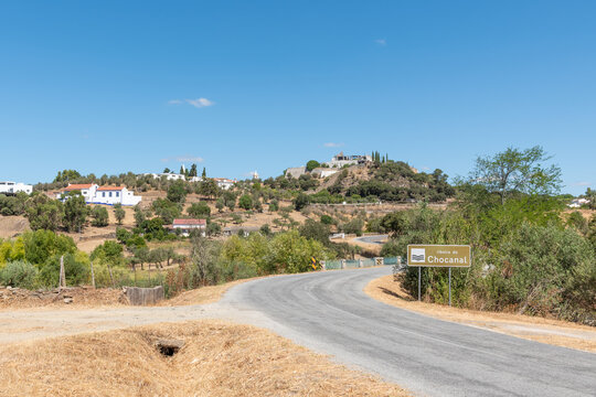 Landscape over the village of Crato in the district of Portalegre, Portugal