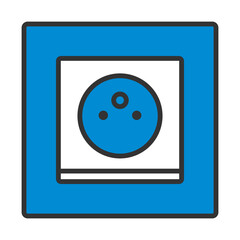 France Electrical Socket Icon