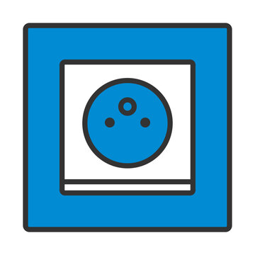 France Electrical Socket Icon