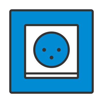South Africa Electrical Socket Icon