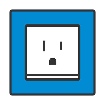USA Electrical Socket Icon