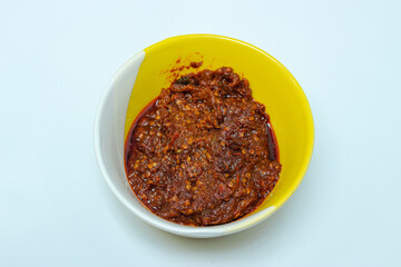 Fried chili served in a bowl