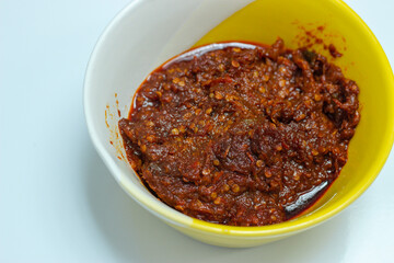 Fried chili served in a bowl