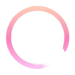 gradient round brush frame
