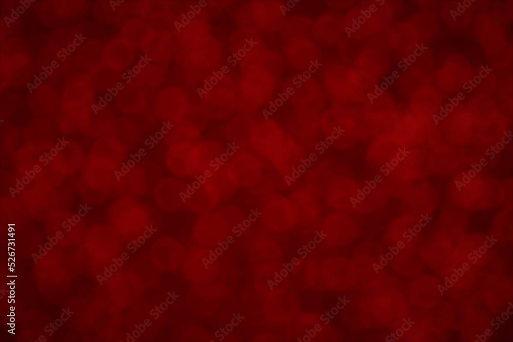 Wall mural Red bokeh texture background.  Red blurred background.  New Year, Christmas, Valentine and all celebration background concept. 