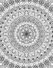 Full Page Mandala Letter Size for Coloring Pages Mandala, Adult, Kids, Lined Pages inspired by Islam Arabic Pakistan Indian. For Publishing Use ADULT Mandala Relaxing Coloring Pages Print