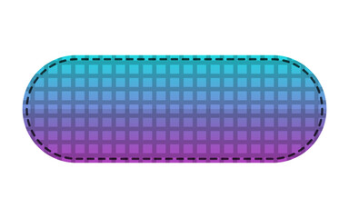 rectangle gradient fabric button
