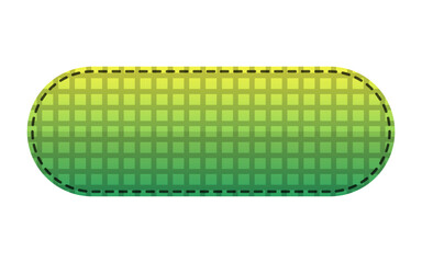 rectangle gradient fabric button
