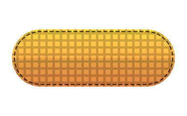 rectangle gradient fabric button

