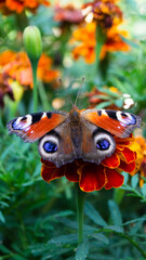 Fototapeta premium butterfly on flower