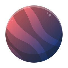 dark wave round button
