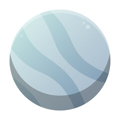 white wave round button
