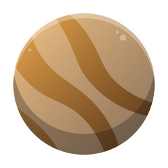 white wave round button
