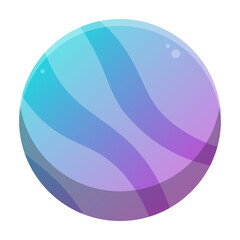 Obraz premium white wave round button 