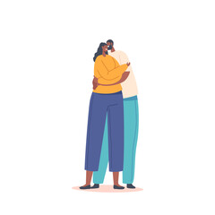 Happy African Man and Woman Embracing and Hugging. Loving Couple Romantic Relations, Strong Family Concept