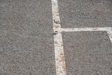Concrete foundation of the house and backfilling of rubble.
