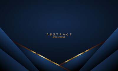 dark blue luxury premium background and gold line.