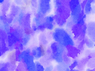 Fototapeta na wymiar purple watercolor paper background, abstract wet impressionist paint pattern, graphic design