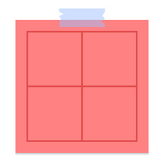 colorful sticky note