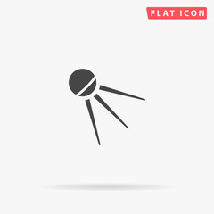 Satellite flat vector icon
