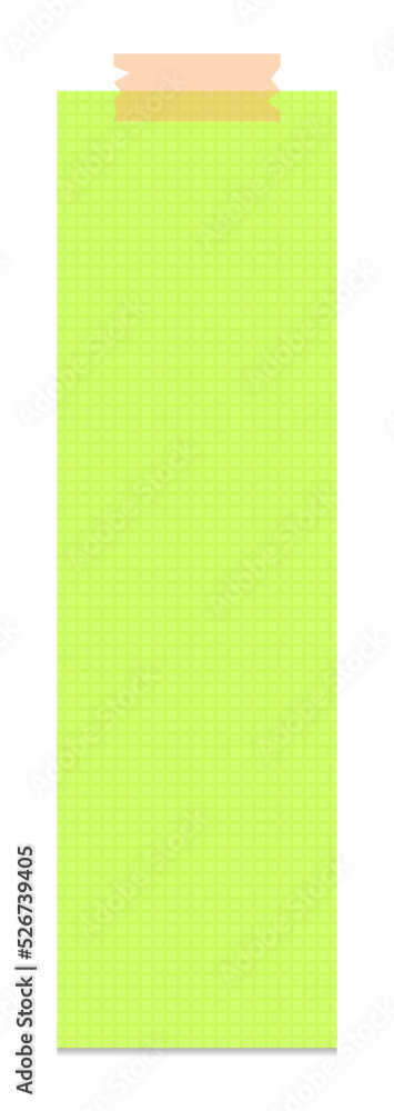 Poster long colorful sticky note