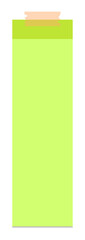 long colorful sticky note