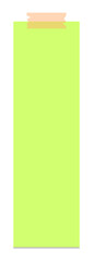 long colorful sticky note