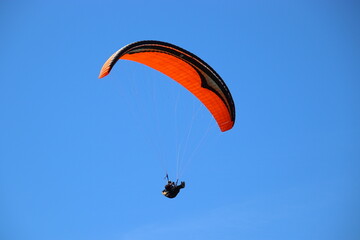 paraglider in the sky